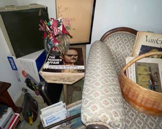 National Geographic Maps, Magazine Holder,  Life Magazines, Vintage Travel Pamphlets and Books