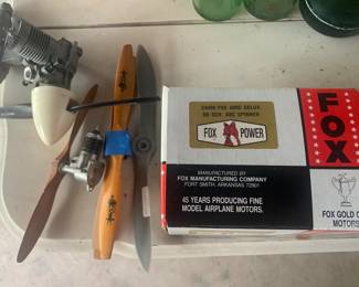 Fox Gold Cup Motors, Propellers, Transmitters 