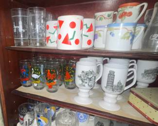 Libbey Glasses, Indiana Glasses, & Japan Mugs