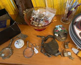 Old Locks, Magnifiers, Door Knocker, 