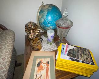 Indian Glass Diamond Point Candy Dish