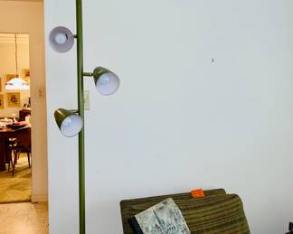 Tension Pole Lamp MCM Avocado Green 