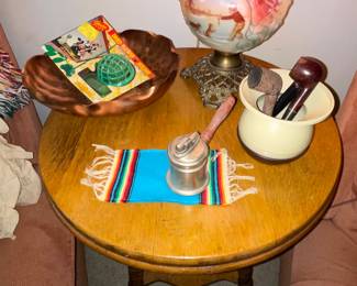 Vintage Pipes, Signed Copper Bowl