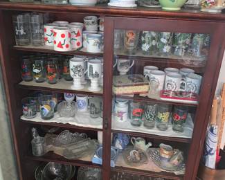 Another Great Oak Glass Front Cabinet