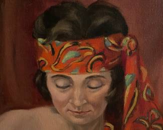 Wonderful oil portrait painting 