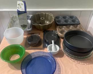 Variety of Baking pans. Many new 