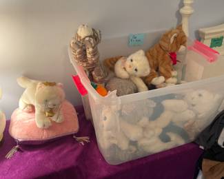 Stuffed cat collection