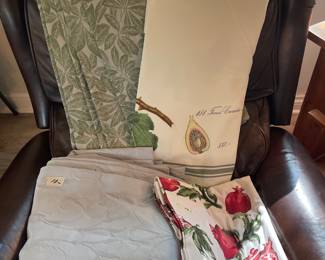 Gorgeous linen from William Sonoma, and pottery barn