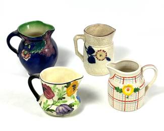 Vintage Ceramic Pitcher Collection - Floral Design, H&K Tunstall, & More
