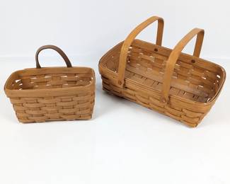 Vintage Longaberger Handwoven Basket Set