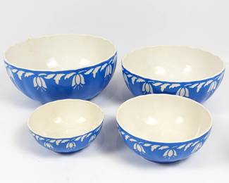 Villeroy & Boch Saxony Blue and White Floral Bowl Set