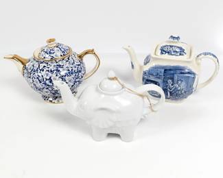 Decorative Teapot Collection - Antique, Floral and Elephant Design