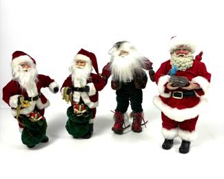 Vintage Santa Figurines Collection