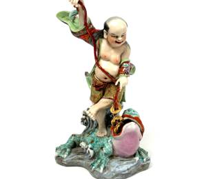 Vintage Chinese Porcelain Figure with Toad