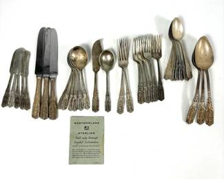 Westmorland Milburn Rose Sterling Silverware Collection