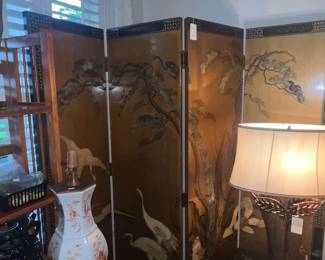 Available for pre-sale now. Asian style 4 panel screen $125.00. Call 407-590-8471 to view/purchase.