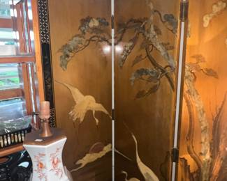 Available for pre-sale now. Asian style 4 panel screen $125.00. Call 407-590-8471 to view/purchase.