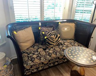 Available for pre-sale now. Cane backed love seat $65.00. Call 407-590-8471 to view/purchase.
