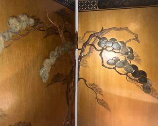 Available for pre-sale now. Asian style 4 panel screen $125.00. Call 407-590-8471 to view/purchase.