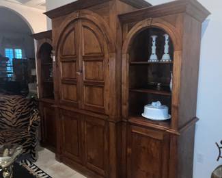 Available for pre-sale now. All wood display/TV cabinet $195.00. Call 407-590-8471 to view/purchase.