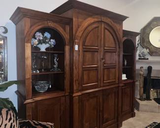 Available for pre-sale now. All wood display/TV cabinet $195.00. Call 407-590-8471 to view/purchase.