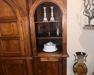 Available for pre-sale now. All wood display/TV cabinet $195.00. Call 407-590-8471 to view/purchase.