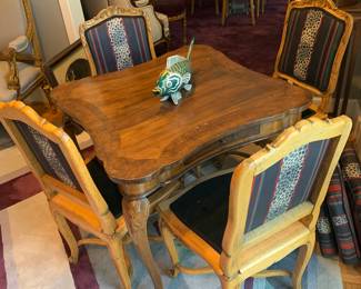 Game table with 4 chairs