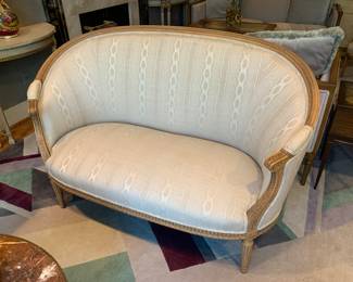 Upholstered settee