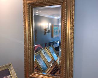 Beveled wall mirror