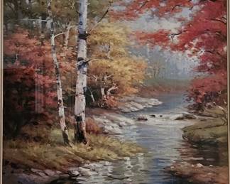 'Private Stream' Watercolor by Douglas