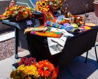 Assortment of fall decorations 