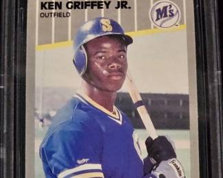 Ken Griffey Jr. 8.5 Mint Fleer Baseball Card In
Protective Case