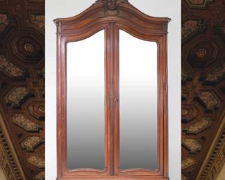 French Louis XV Walnut Armoire