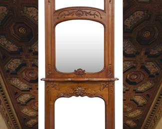 French Louis XV Mantle with Mirror