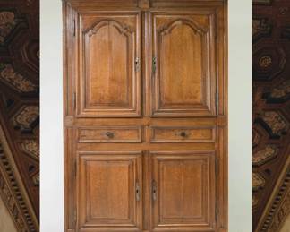 Finely Crafted French Oak Cupboard