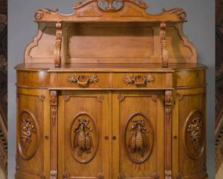 Renaissance Finely Carved Walnut Server