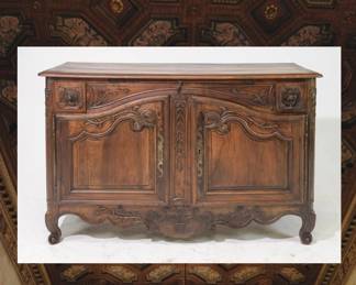 Beautifully Detailed and Carved French Regency Oak Buffet