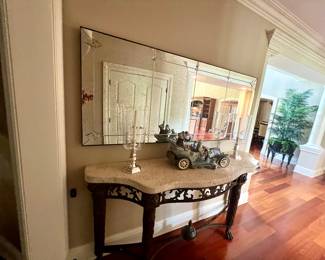 MAITLAND SMITH Console Table ~~~check out the carved legs!  More photos to follow