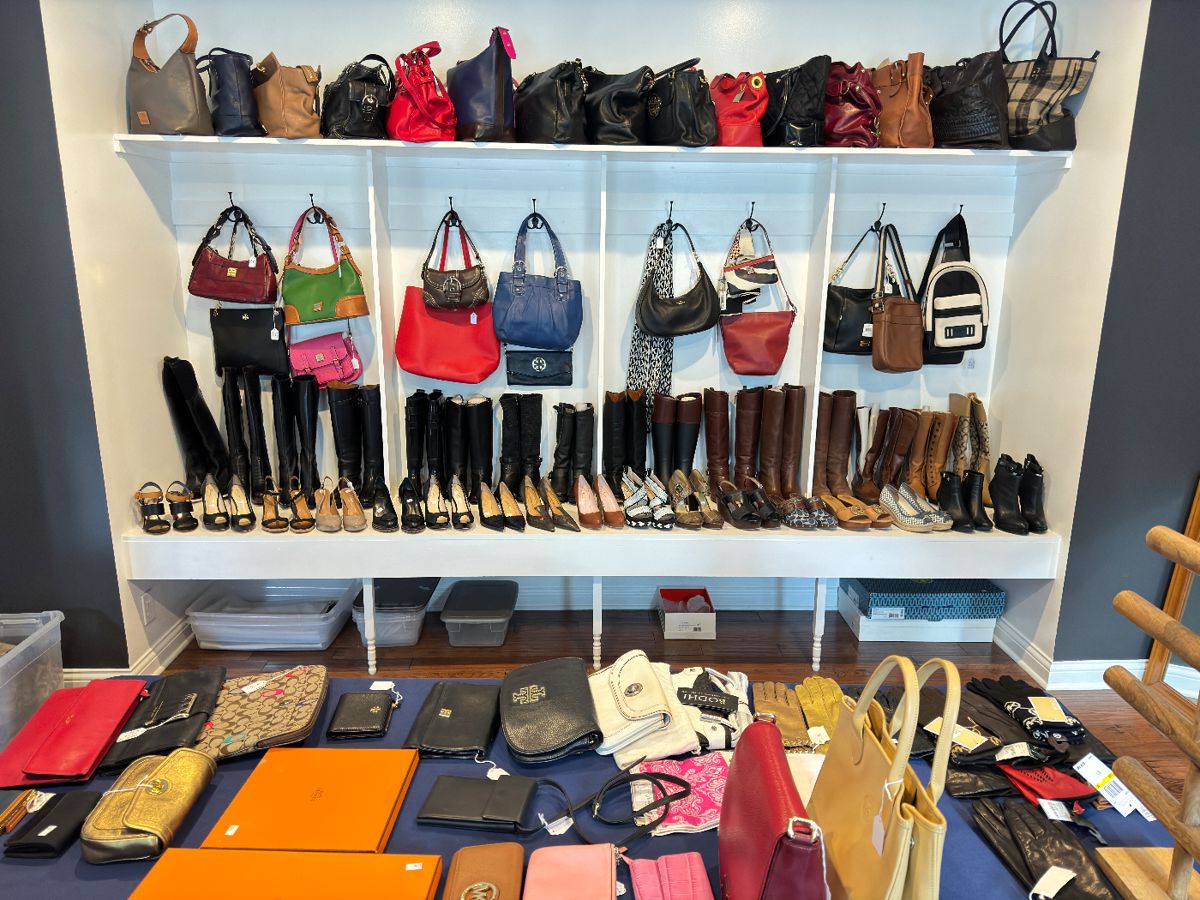 Designer purses, designer shoes