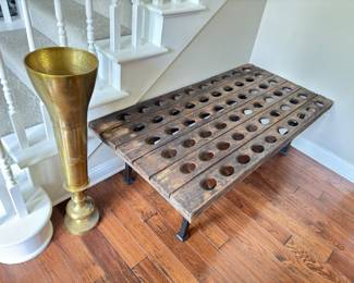 Riddling rack table 