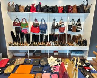 Designer purses, designer shoes