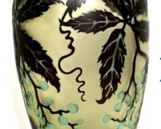 Large Galle-style vase