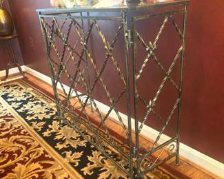 Wrought iron console table (one of two)