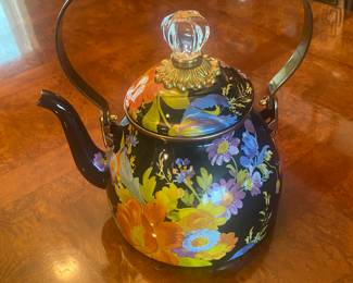 MacKenzie-Childs enamel teapot/new