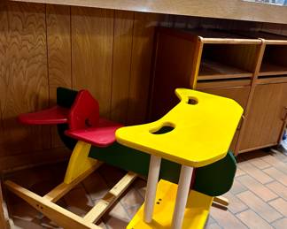 Bi-plane Airplane Childs Rocker