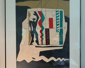 Framed "Le Modulor" Lithograph by Le Corbusier 1956