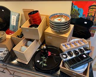 Japanese Boxed Tableware Multiple Items