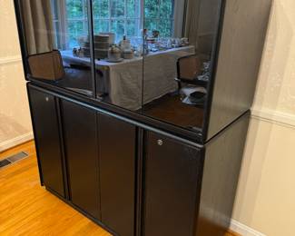 Custom Woodwork & Design Inc 4 Glass Door Cabinet (Top - 18-1/2"D x 47-1/2"W x 21-1/2"H) & 4 Door / 1 Drawer Cabinet (Bottom - 18"D x 47"W x 31-1/2"H)