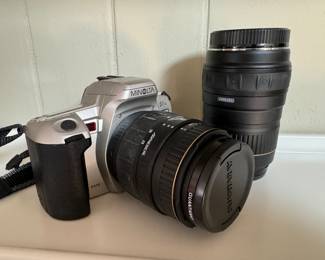 Minolta ST si Maxxum 35MM Film Camera with Quantaray 55mm Lens