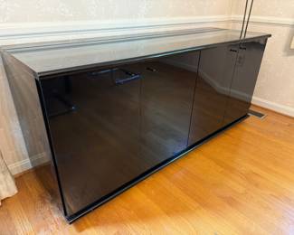 Map 4 Door / 1 Drawer Hi Gloss Console Table Made in Italy (20-1/2"D x 63-1/2"W x 28-1/2"H)